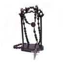 Santo Terço em Madeira Escura