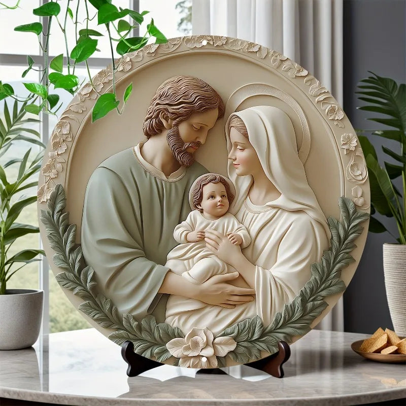 Decoração Católica Sagrada Família Abençoada