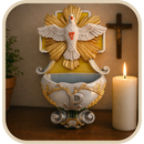 Porta Água Benta Divino Espírito Santo Barroco ®