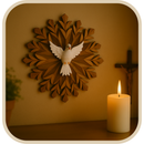 Divino Espirito Santo de Parede 60x60cm®