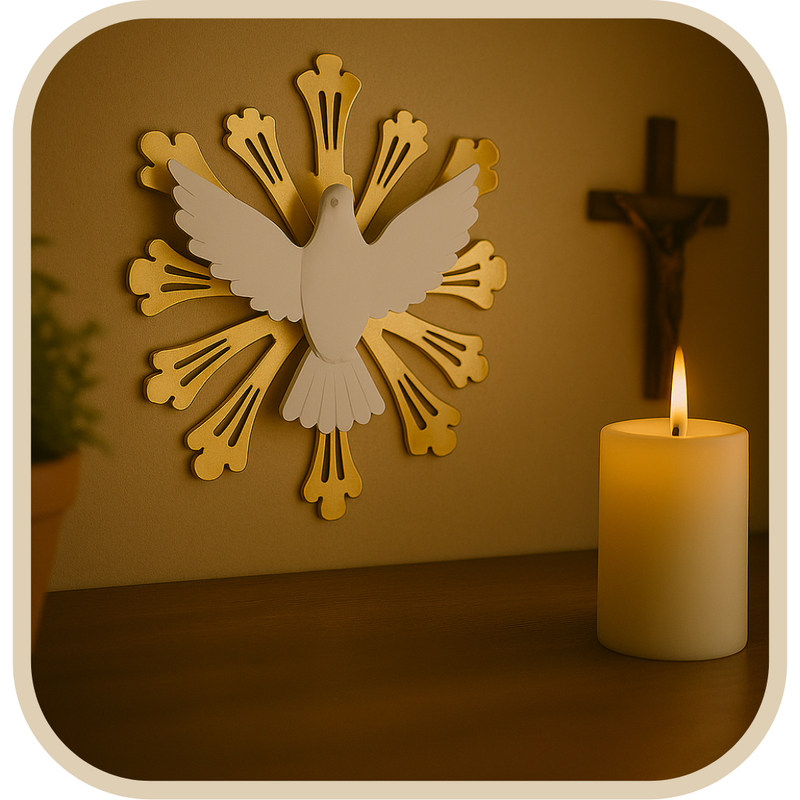 Divino Espirito Santo de Parede Adesivado 20cm®