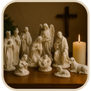 Presépio Natalino Branco Refinado 15cm®