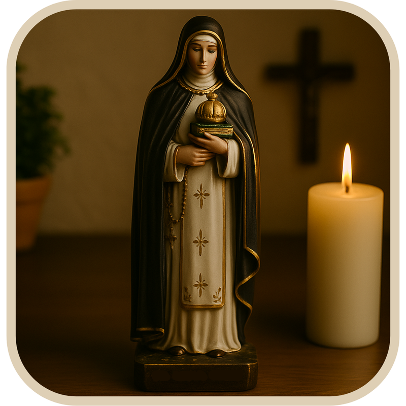 Imagem Santa Edwiges 20cm - Decoração com Fé®