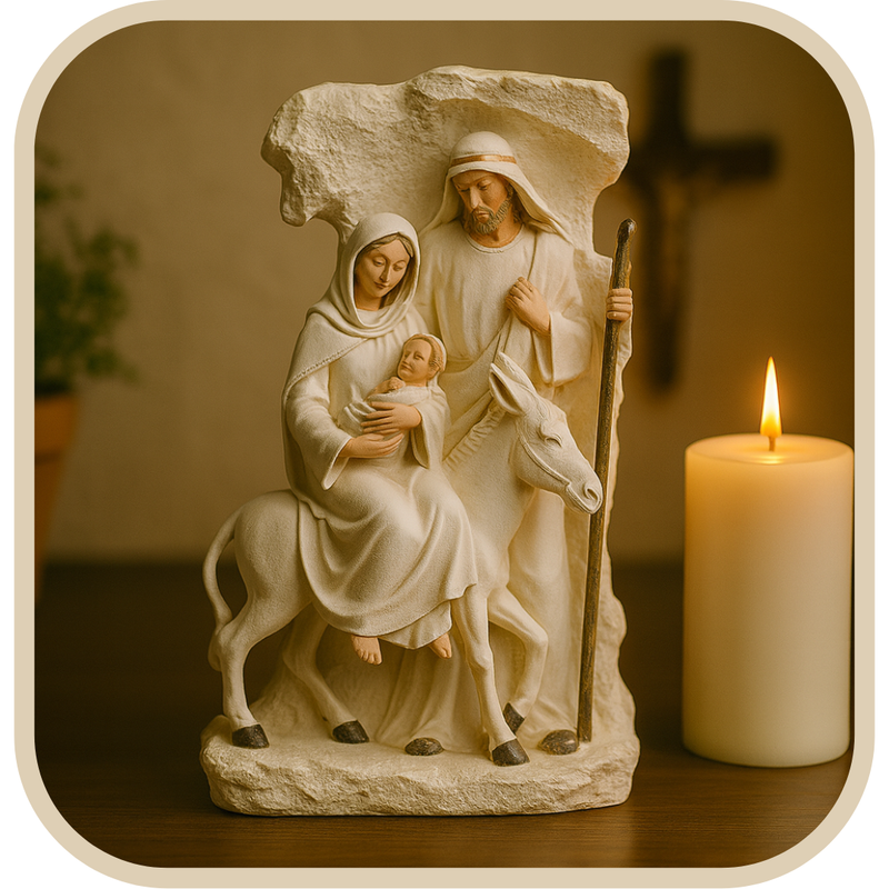 Escultura Nossa Senhora do Desterro 22cm - Decoração com Fé®