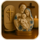 Kit Sagrada Família + Crucifixo - Lar com Fé®