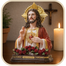 Imagem Busto Sagrado Coração de Jesus 25cm Resina - Decoração com Fé®