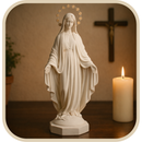 Imagem Nossa Senhora das Graças 52cm em Pó de Mármore C/ Auréola - Decoração com Fé®